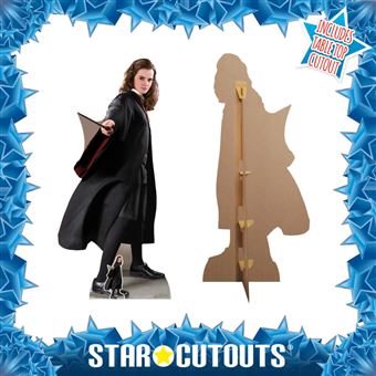 STAR CUTOUTS Figurine en carton Hermione Granger avec baguette magique, en  uniforme Griffondor Film Harry Potter 170 CM - Achat & prix