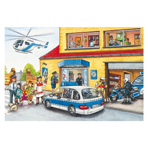 Schmidt Spiele Puzzle 24 Pièces : 3 Puzzles - Pompiers Et Secours,