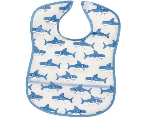 Playshoes dossard lavable requins transparents 27 x 28 cm