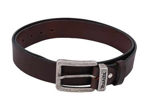 Makita P-72235 Ceinture élégante en cuir avec logo, longueur 133 cm taille L (Marron)