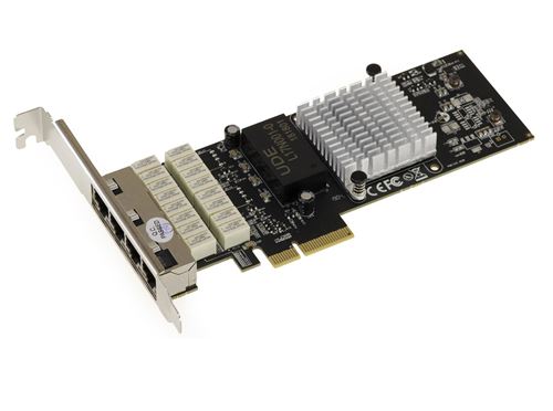 Carte Réseau PCIE - 1G 4 PORTS RJ45 LAN BYPASS LBP CHIPSET INTEL I350AM4