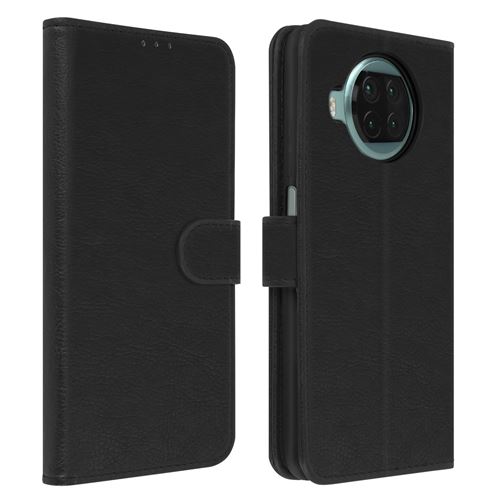 Avizar Étui pour Xiaomi Mi 10T Lite Folio Intégrale Porte-carte Fonction Support Noir