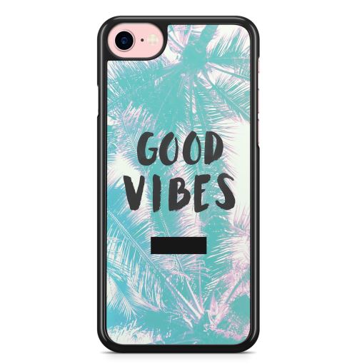 Coque Fifrelin pour iPhone 7 et iPhone 8 Good vibes Palmiers Turquoise