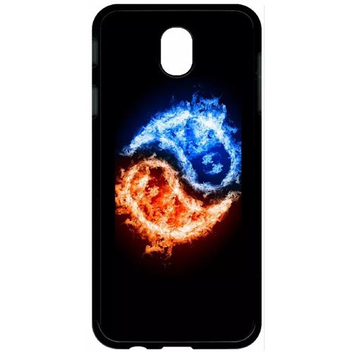 Coque samsung galaxy j7 2017 (j730) yin yang feu et eau