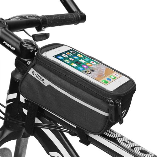Pochette Tactile Velo pour ASUS ZenFone Selfie Smartphone Support GPS Noir Universel VTT Cyclisme Universel Ecouteurs