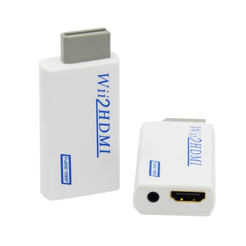 Adaptateur convertisseur Wii Wii vers connecteur 1080p, sortie vidéo, audio  3,5 mm, prend en charge les modes d'affichage Wii - Temu France