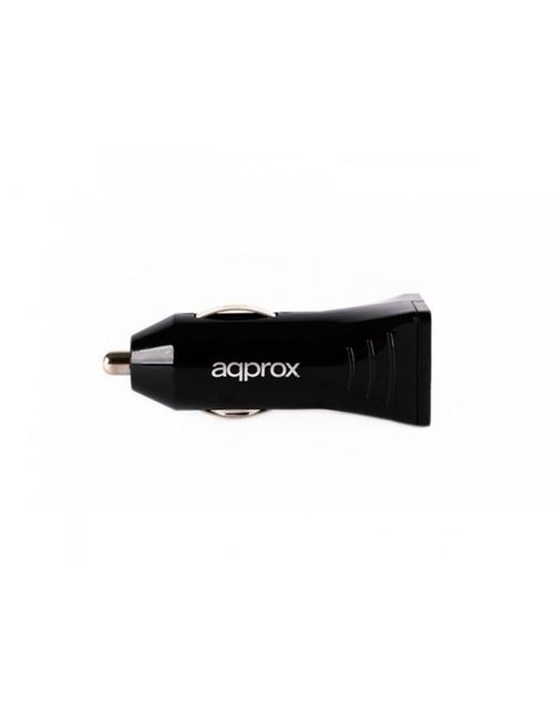 cargador 2xusb approx coche negro