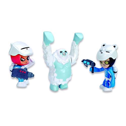 MUTANT BUSTERS Famosa 700012142 Lot DE 3 Figurines Neige