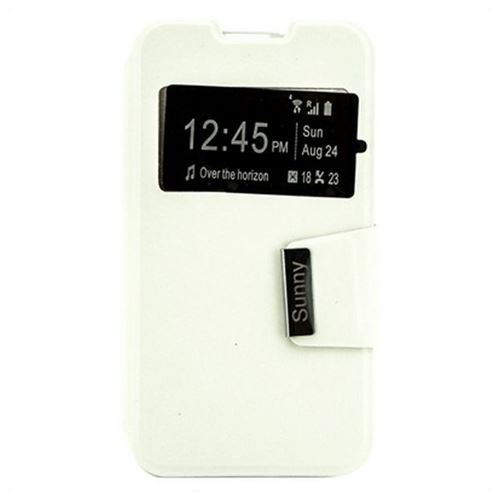 Étui de livre Ref. 87961 Wiko Sunny Blanc