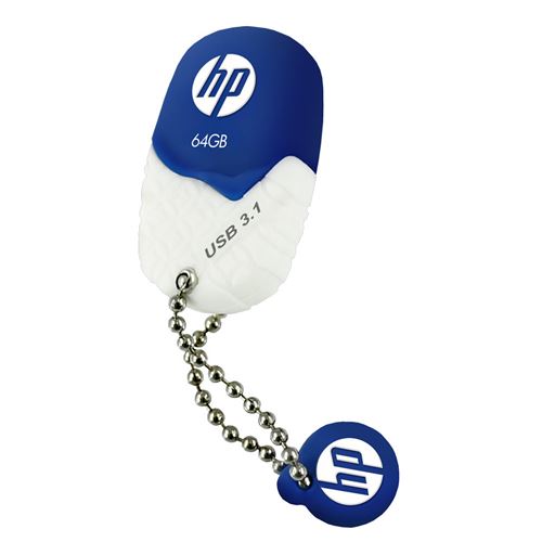 Clé Usb 3.1 HP X780W 64 Go En Caoutchouc-Bleu