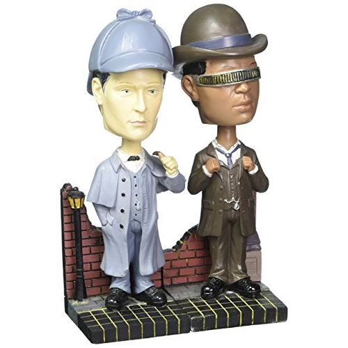 Star Trek TNG Poupées Bobble Sherlock Holmes - Ensemble de 2