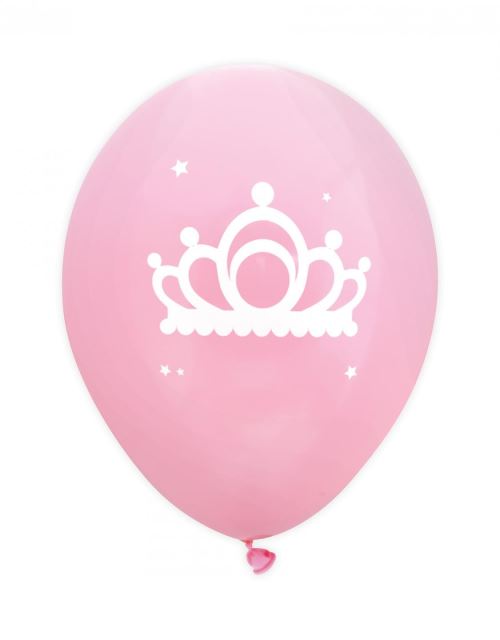 6 ballons de baudruche gonflables Ø 25 cm - Princesse - ScrapCooking Party