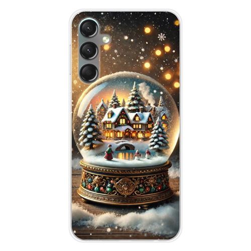 Coque en silicone imprimée compatible Samsung Galaxy A24 4G NO Globe Féérique