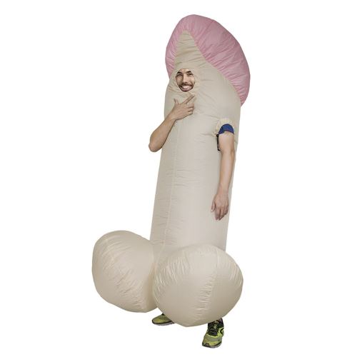 Gonflable WILLY pénis Costume Blow Up Fancy Party JumpsuitSuit
