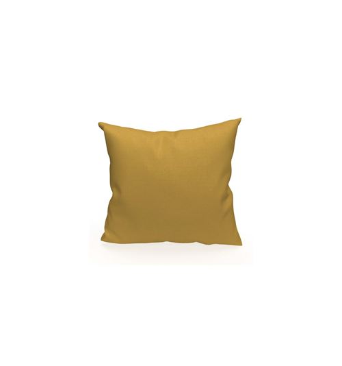 Coussin déhoussable 60x60 cm ALIX jaune par Soleil d'ocre