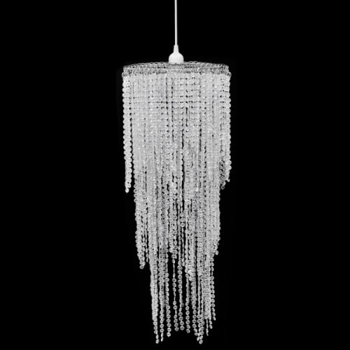 Lustre suspendu en cristal 26 x 70 cm