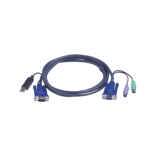 ATEN Intelligent KVM Cable 2L-5503UP - toetsenbord- / video- / muis- / USB-kabel - 3 m