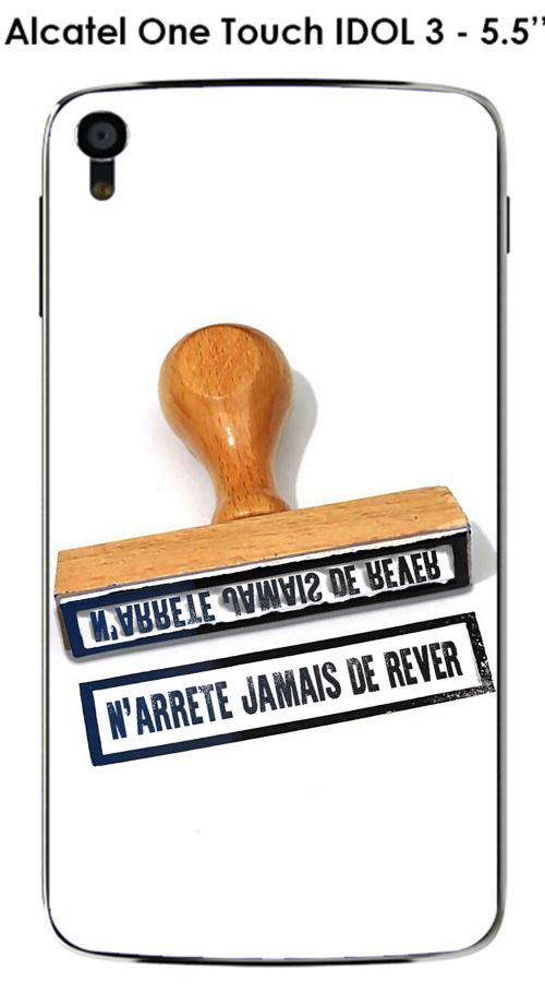 Coque Alcatel OneTouch IDOL 3 - 4.7 design Tampon N'arrete jamais