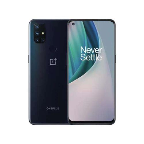 OnePlus Nord N10 5G - 5G smartphone - double SIM - RAM 6 Go / Mémoire interne 128 Go - microSD slot - Écran LCD - 6.49"" - 2400 x 1080 pixels (90 Hz) - 4x caméras arrière 64 MP, 8 MP, 2 MP, 2 MP - front camera 16 MP - glace de minuit État correct - N/A reconditionné disponible sur Fnac