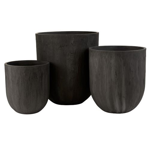 Paris Prix Noir Lot De 3 Vases Zera - Image 2