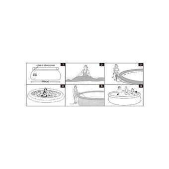 Piscine gonflable Intex - Ronde - Easy Set - 4,57 x 0,84 m - Épurateur + Cartouche inclus - Bleu