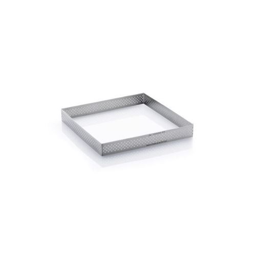 DE BUYER Cercle carré perforé inox - Inox - Diametre : 20 cm - Hauteur : 2 cm