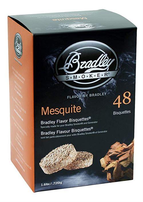 Pack 48 Bisquettes de fumage Bradley Smoker - Mesquite