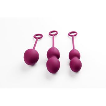 Boules De Geisha Funky Love Balls Mauve - ToyJoy - Silencieuses - Renforcement Périnée