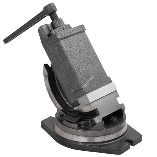 Vidaxl Gris Étau Inclinable À 2 Axes 100 Mm - Image 1
