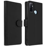 Coque Portefeuille Pour Oppo A53s / A53 - Cuir PU, Support Intégré, Blocage RFID, Noir