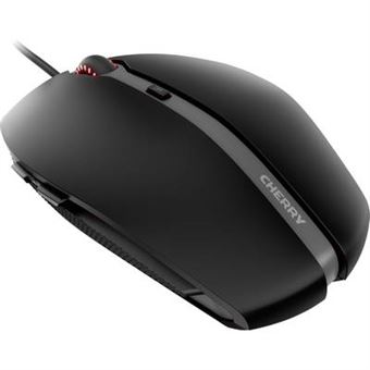 CHERRY GENTIX 4K - Souris - droitiers et gauchers - optique - 6 boutons - filaire - USB - noir