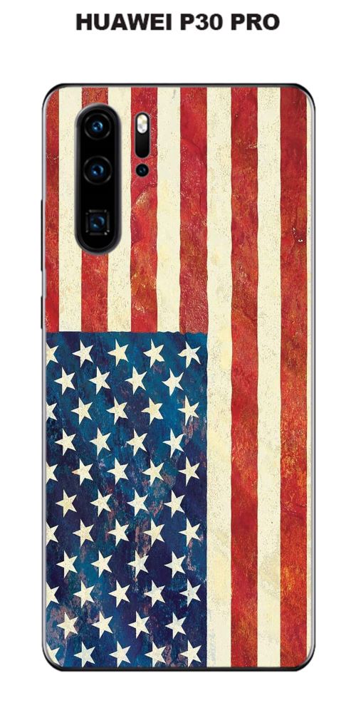 Coque Drapeau USA vintage pour Huawei P30 PRO