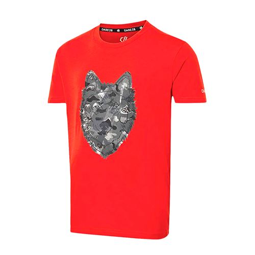 Dare 2B - T-shirt imprimé GO BEYOND - Unisexe (7-8 ans) (Rouge vif) - UTRG5023
