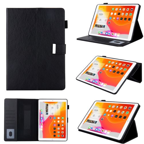 Etui en PU + TPU Boucle avec support, porte-cartes et dragonne noir pour votre Apple iPad Pro 11 pouces (2020)/(2018)