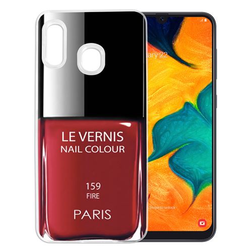 Coque pour Samsung Galaxy A20e -  Vernis Paris Rouge