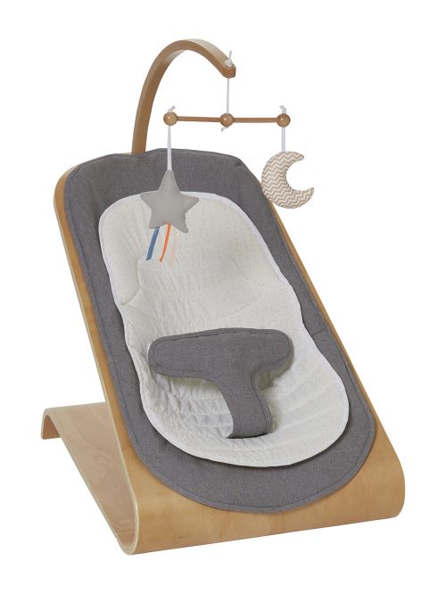Vertbaudet Transat Bois Babyrythm Naturel Gris Tu Transats Pour Bebe Achat Prix Fnac
