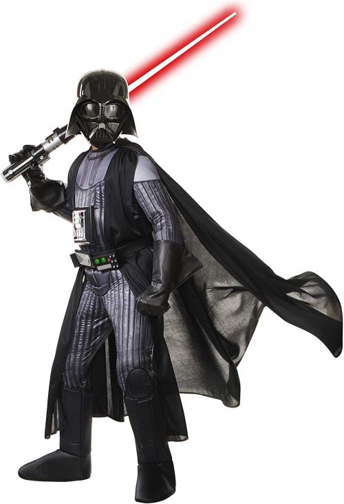 Rubies Costume de Star Wars, Enfants Premium Seigneur Sith Darth Vader Tenue, Medium, âge 5–7 Ans, Hauteur 10,2 cm 5,1 cm – 10,2 cm 15,2 cm