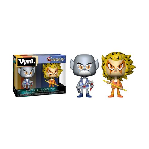 Cosmocats - Pack 2 Figurines VYNL Panthro & Cheetara 10 cm