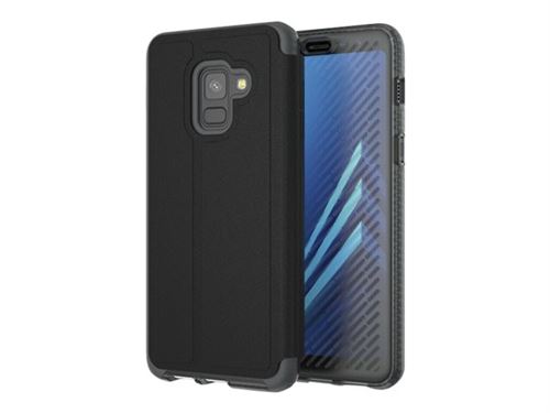 Tech21 Evo Flip - Protection à rabat pour téléphone portable - BulletShield - noir - pour Samsung Galaxy A8