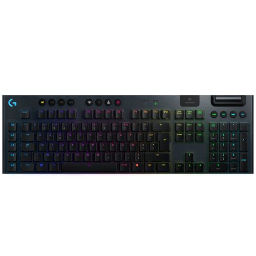 Logitech G915 Lightspeed Carbone (Clicky Version) - Clavier gaming sans fil - interrupteurs mécaniques tactiles (switches GL