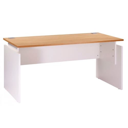 Bureau INEO 160 x 80 cm Blanc Chêne Clair