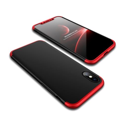Iphone X / Xs Coque Protection Plastique Coque Protection Plastique Bouclier Arrière Noir Als80347