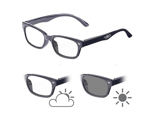 Lunettes de lecture avec verres à teinte variable et protection UV 400, +1.5 dpt
