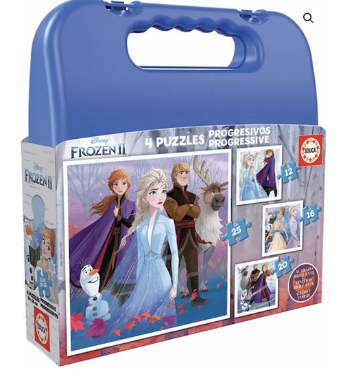 Mallette puzzles progressifs reine des neiges 2