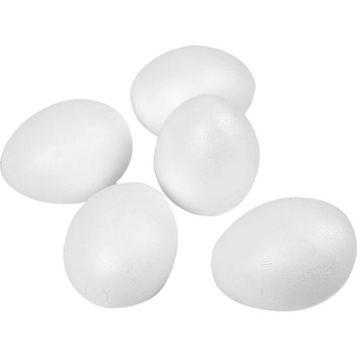Oeufs en polystyrène, h: 8 cm, 50 pièces