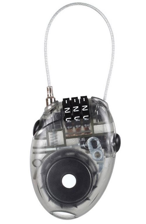 Lifeventure serrure à câble mini 70 cm gris