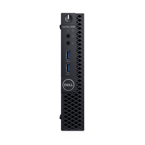 PC de bureau Dell optiplex 3060 mff - i3-8100t - 4gb - 128gb ssd - windows 10 pro - uhd 630 - wifi+bt - clavier+souris - garantie 1 an bas