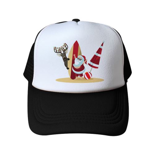 Casquette Chapeau de noël pour Adulte Unisexe - Noir&Blanc #4
