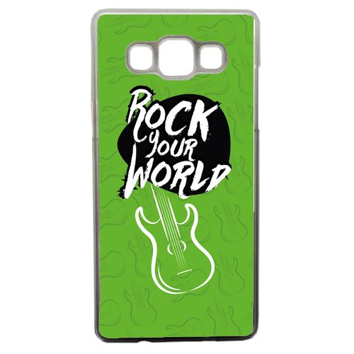 Coque Rock Your World Fond Vert Compatible Samsung Galaxy A5 Transparent