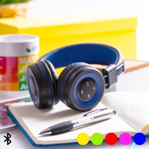 Oreillette Bluetooth avec panneau de commande mains libres et intégré 145562 Bleu